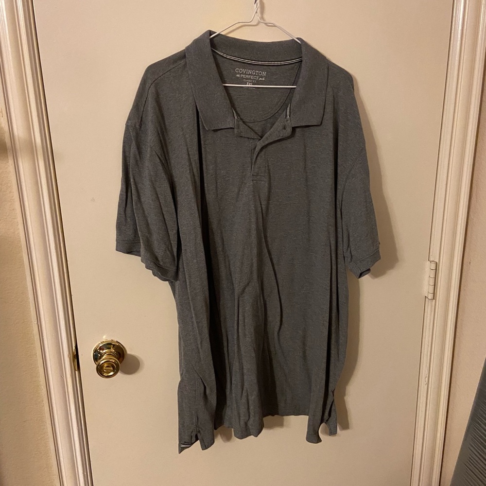 Covington  men’s gray polo short sleeve shirt 3XL